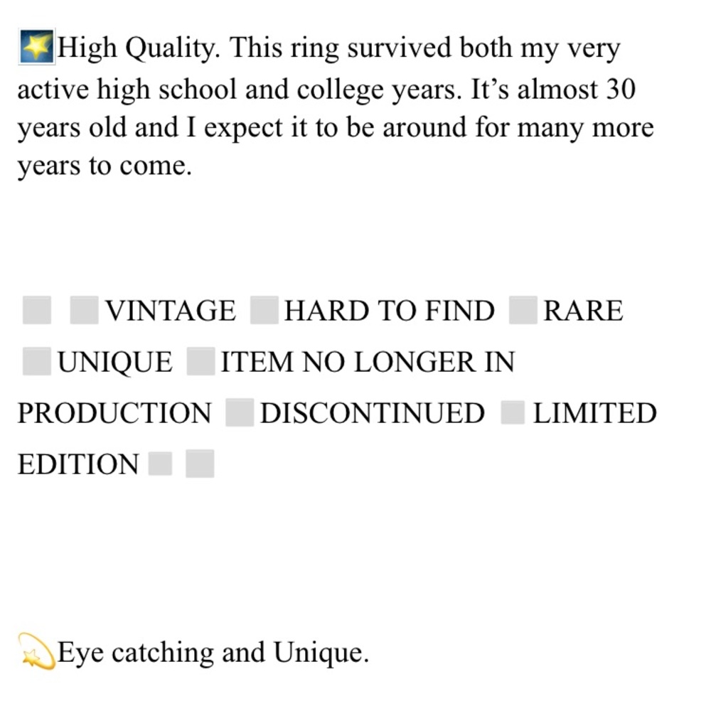 Unique Pave Punk Statement Ring Bubble Size 7.5 - image 8